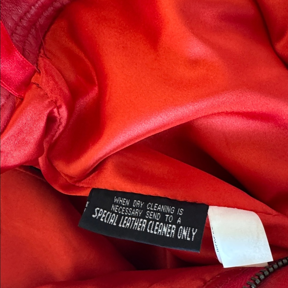 Wilsons Red Leather Pants - Picture 5 of 7